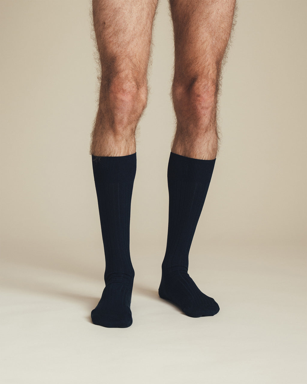 mens navy mid calf cotton socks